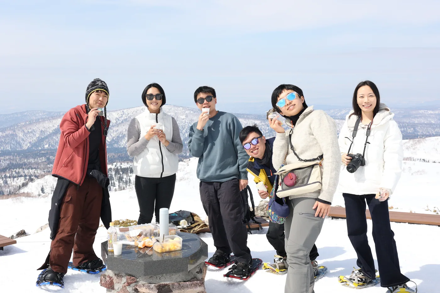 旭岳雪鞋健行合照 1